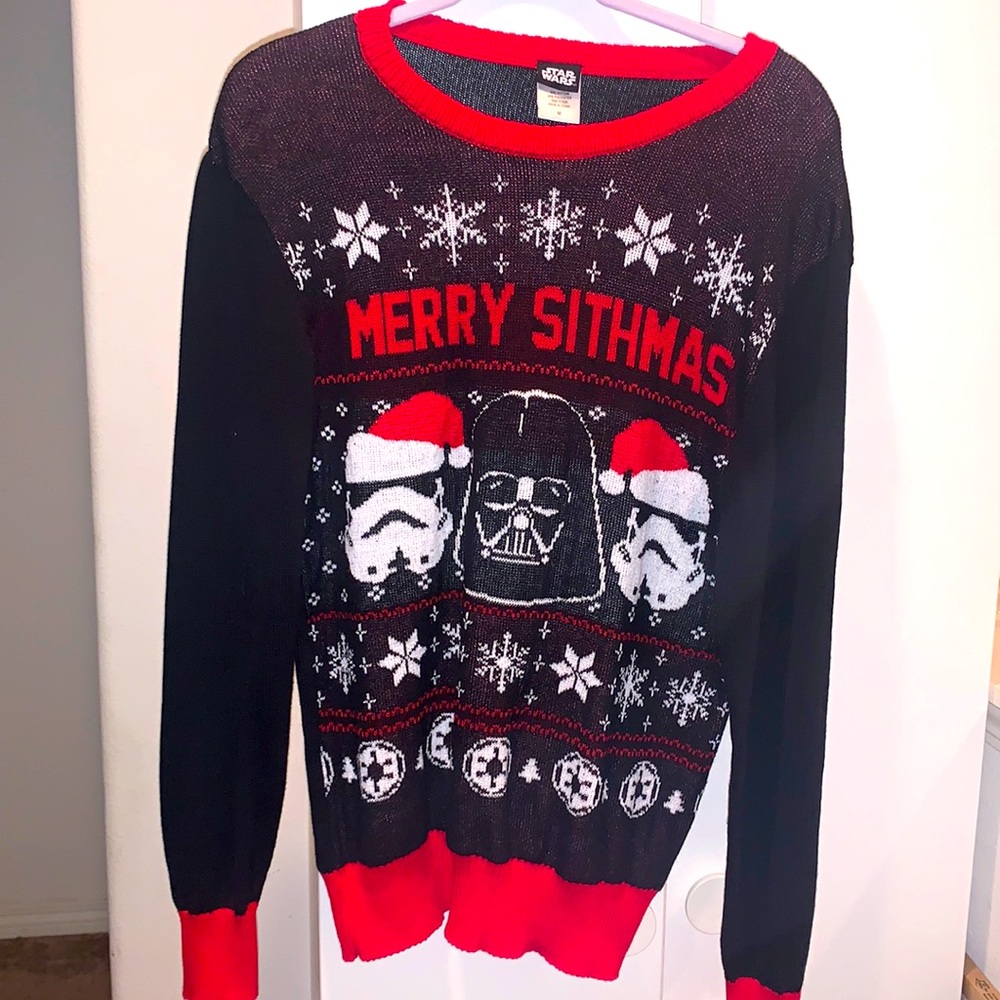 MERRY SITHMAS CHRISTMAS KNIT SWEATER